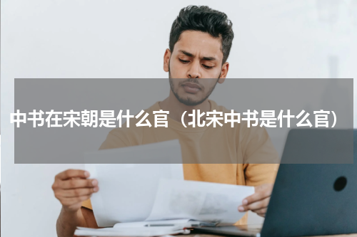 中书在宋朝是什么官（北宋中书是什么官）