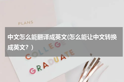 中文怎么能翻译成英文(怎么能让中文转换成英文？)