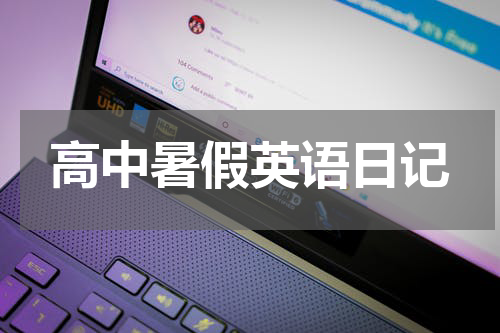 高中暑假英语日记