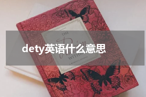 dety英语什么意思