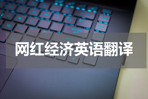 网红经济英语翻译