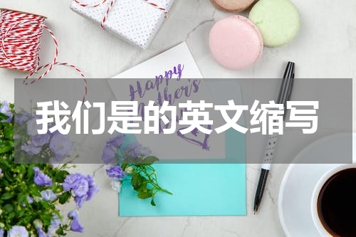 我们是的英文缩写