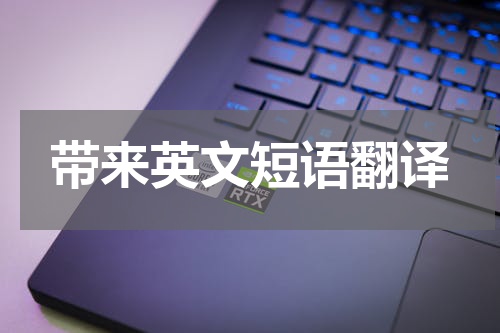 带来英文短语翻译