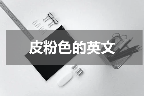 皮粉色的英文
