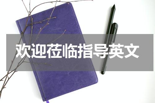 欢迎莅临指导英文