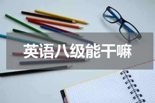 英语八级能干嘛