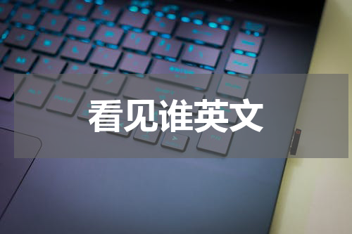 看见谁英文