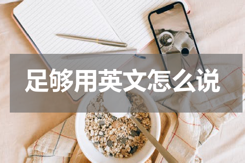 足够用英文怎么说