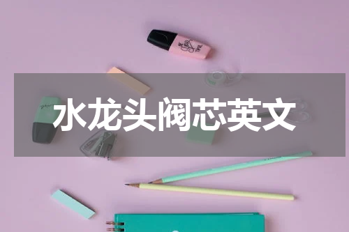 水龙头阀芯英文