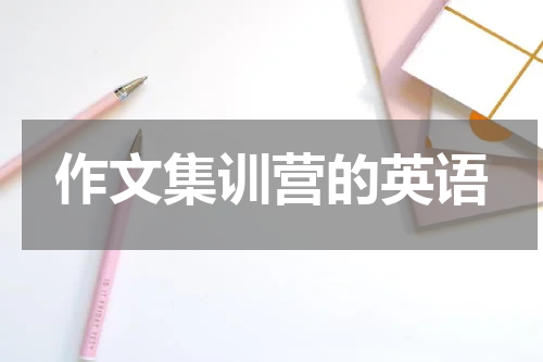 作文集训营的英语