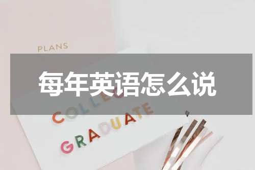 每年英语怎么说