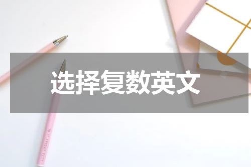 选择复数英文