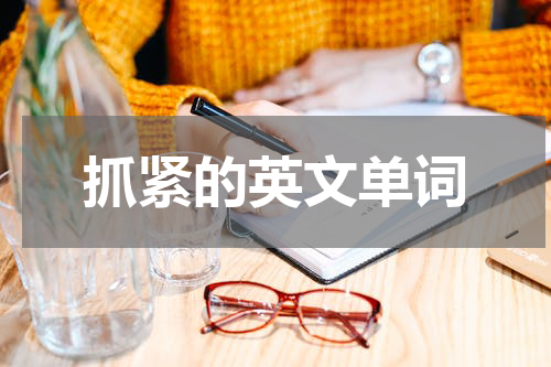 抓紧的英文单词