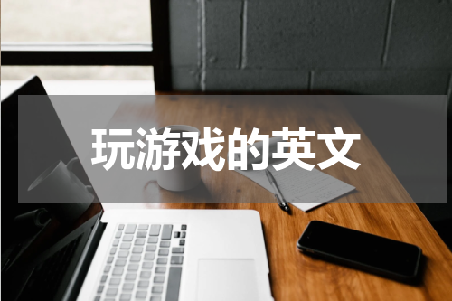 玩游戏的英文