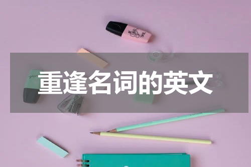 重逢名词的英文