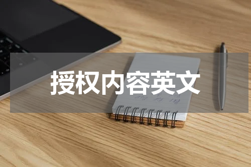 授权内容英文