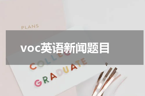 voc英语新闻题目