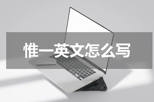 惟一英文怎么写