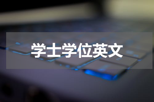 学士学位英文