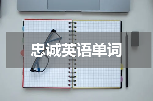 忠诚英语单词