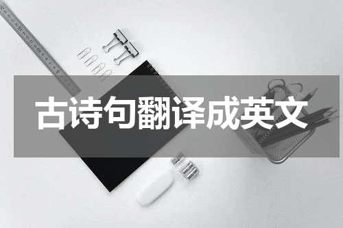古诗句翻译成英文