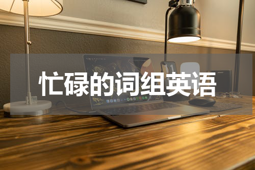 忙碌的词组英语