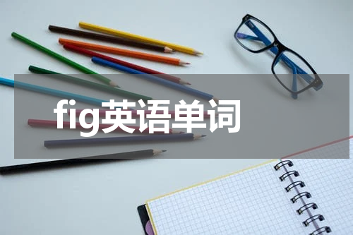 fig英语单词