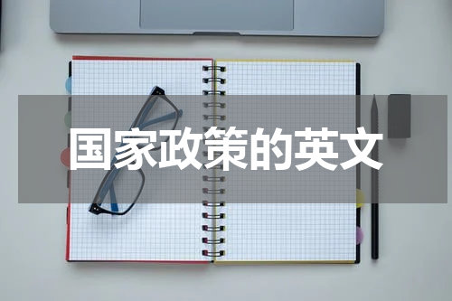 国家政策的英文