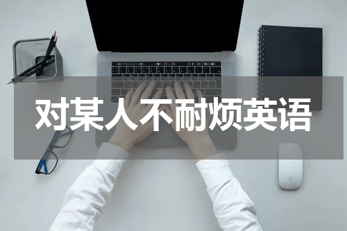 对某人不耐烦英语