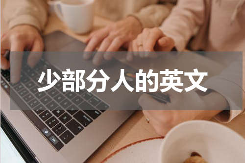 少部分人的英文
