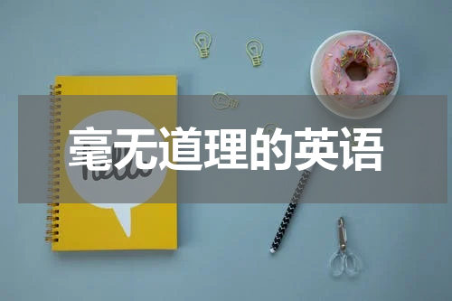 毫无道理的英语