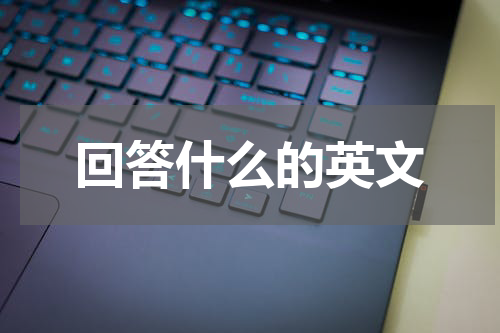 回答什么的英文