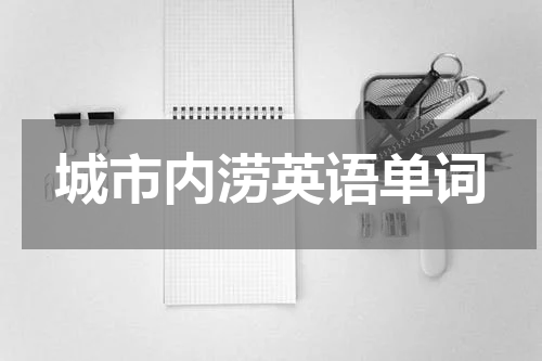 城市内涝英语单词